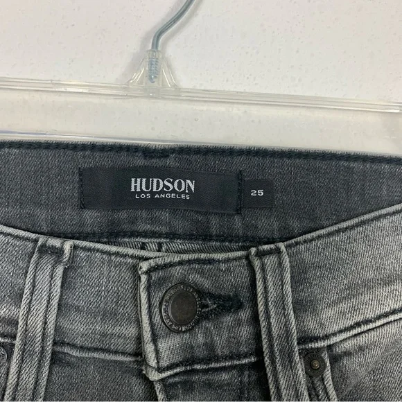 Hudson Holly Flare High Waist Black Jean Sz 25 - Picture 5 of 10